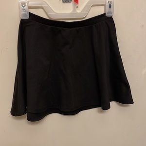 Black mini skirt